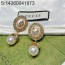 AGG 구찌 GG로고 진주 귀걸이 Gucci