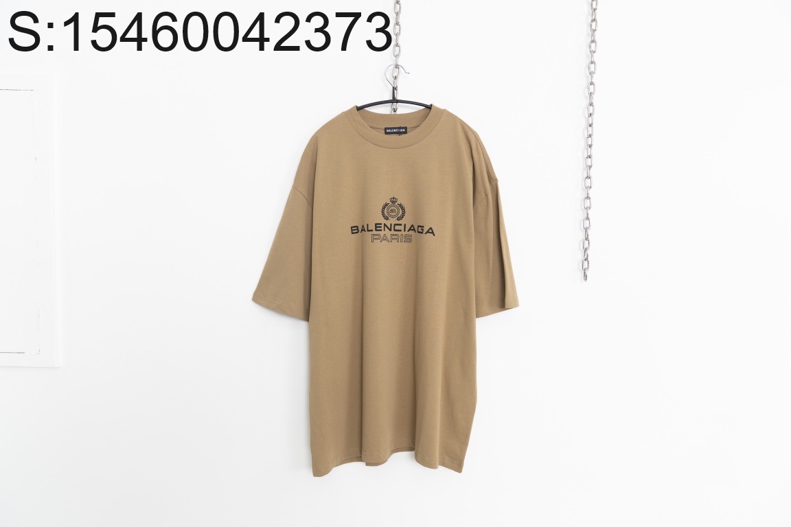 [사슬공장] 발렌시아가 모노그램 왕관 반팔티 카키 balenciaga