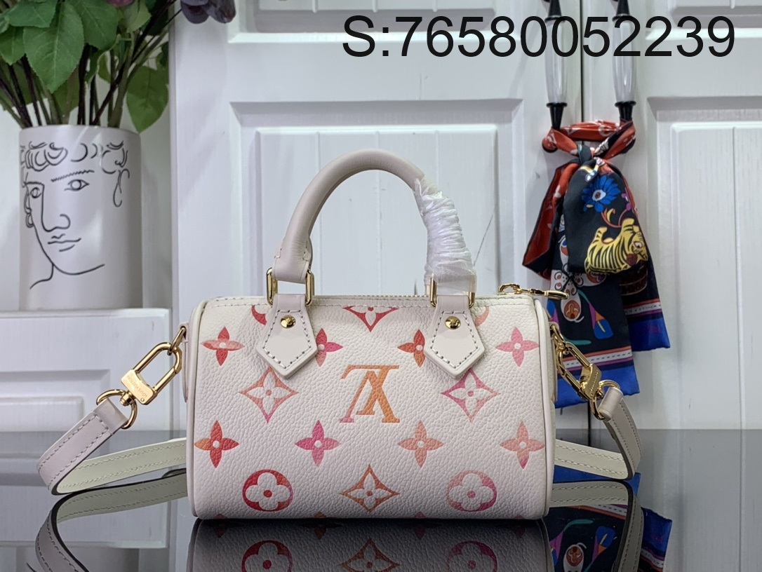 [88factory] 루이비통 나노 스피디 모노그램 앙프렝뜨 선라이즈 아쿠아렐 M83452 16*10*7.5cm 