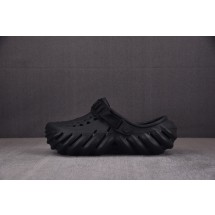 【祼鞋】Crocs EVA 卡骆驰 一脚蹬 沙滩凉鞋 黑色 크록스