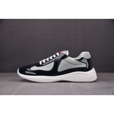 【ZG】PRADA 漆皮织物 银蓝黑...
