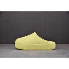 Adidas Originals AdiFOM Superstar EVA包头拖鞋 荧光绿 IE0759 아디다스