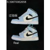 [HHGY] 나이키 에어 조던 1 미드 아이스 블루 블랙 555112-401 여성 nike