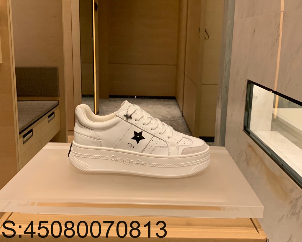 [QR 5009] 디올 24SS 스타 CD 별 통굽 스니커즈 화이트 Dior