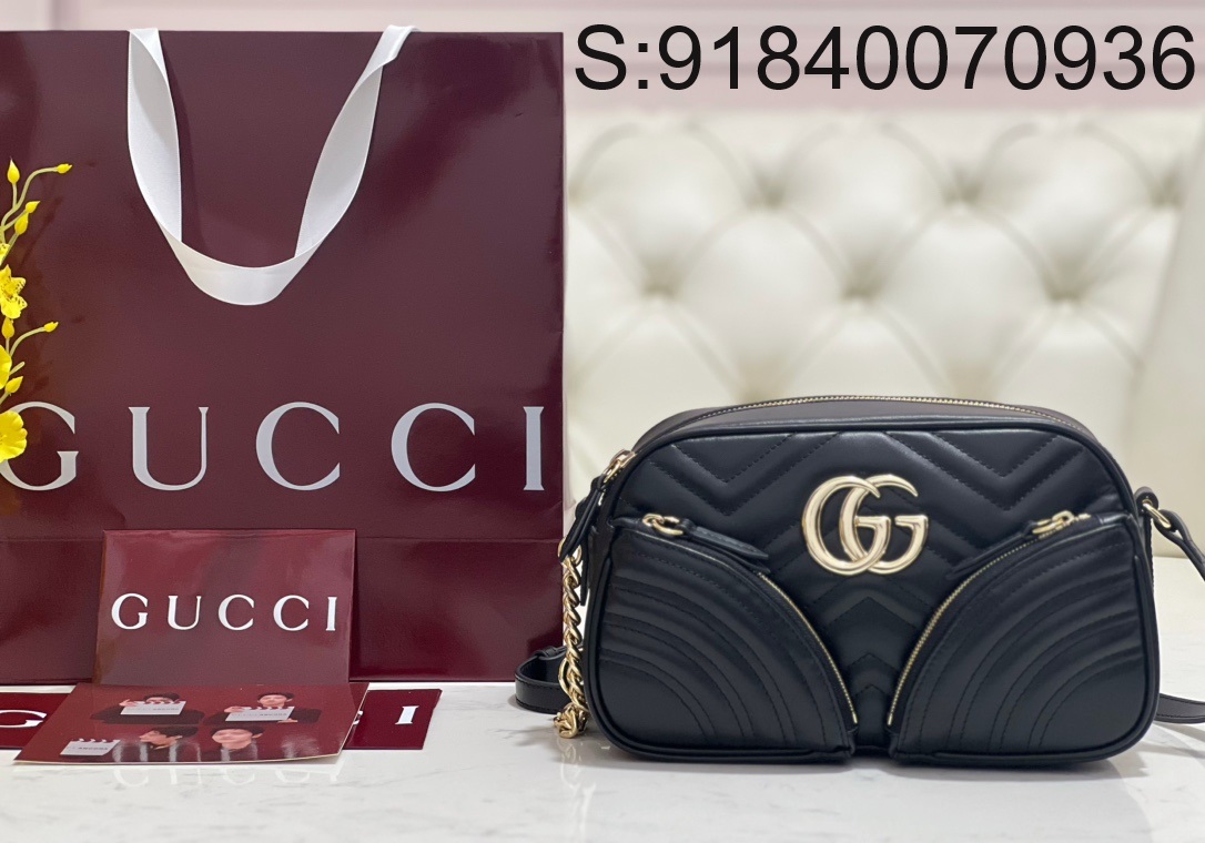 [JHL] 구찌 GG 마몽 스몰 숄더백 798715 24.5*15*9cm 블랙 