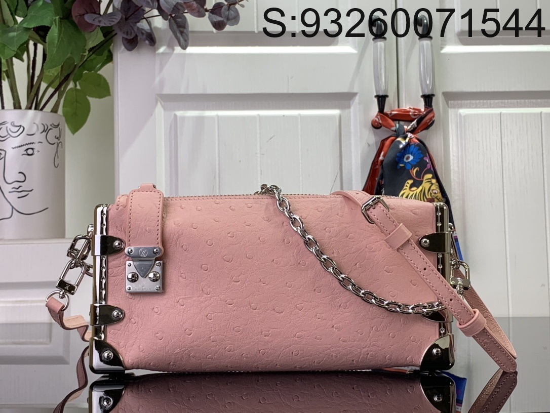 [88factory] 루이비통 타조무늬 슬림 트렁크 핑크 M25445 23*12*4cm 