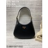 black frame 공장 프라다 삼각 로고 가죽 숄더백 블랙 1BC179 
