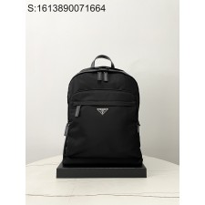 black frame 공장 프라다 리나일론 및 사피아노 가죽 백팩 블랙 2VZ048 43.5*31*20cm 
