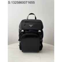 black frame 공장 프라다 리나일론 및 사피아노 가죽 백팩 블랙 2VZ135 45*27*17cm 