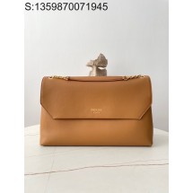 black frame 공장 프라다 라지 숄더백 1BD368 39*25*12cm 브라운 