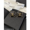 AGG 샤넬 CC로고 스퀘어 귀걸이 블랙 Chanel