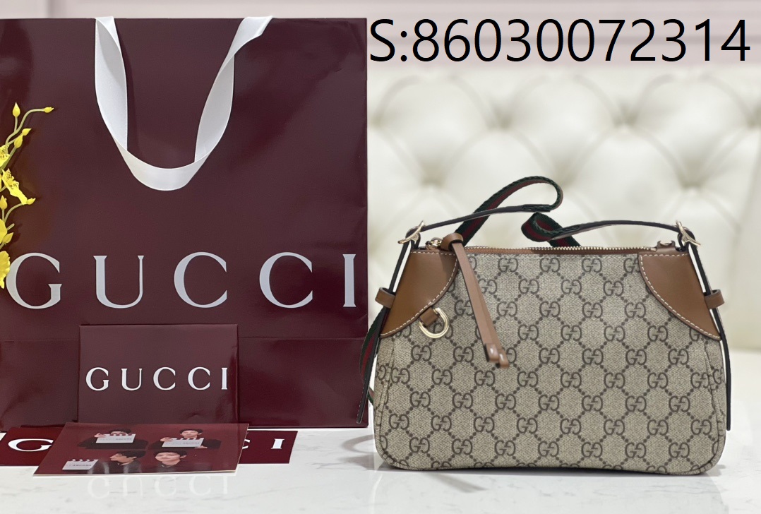 [JHL] 구찌 GG 엠블럼 숄더백 815218 24.5*16*6cm 브라운 