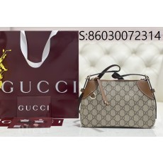 [JHL] 구찌 GG 엠블럼 숄더백 815218 24.5*16*6cm 브라운 