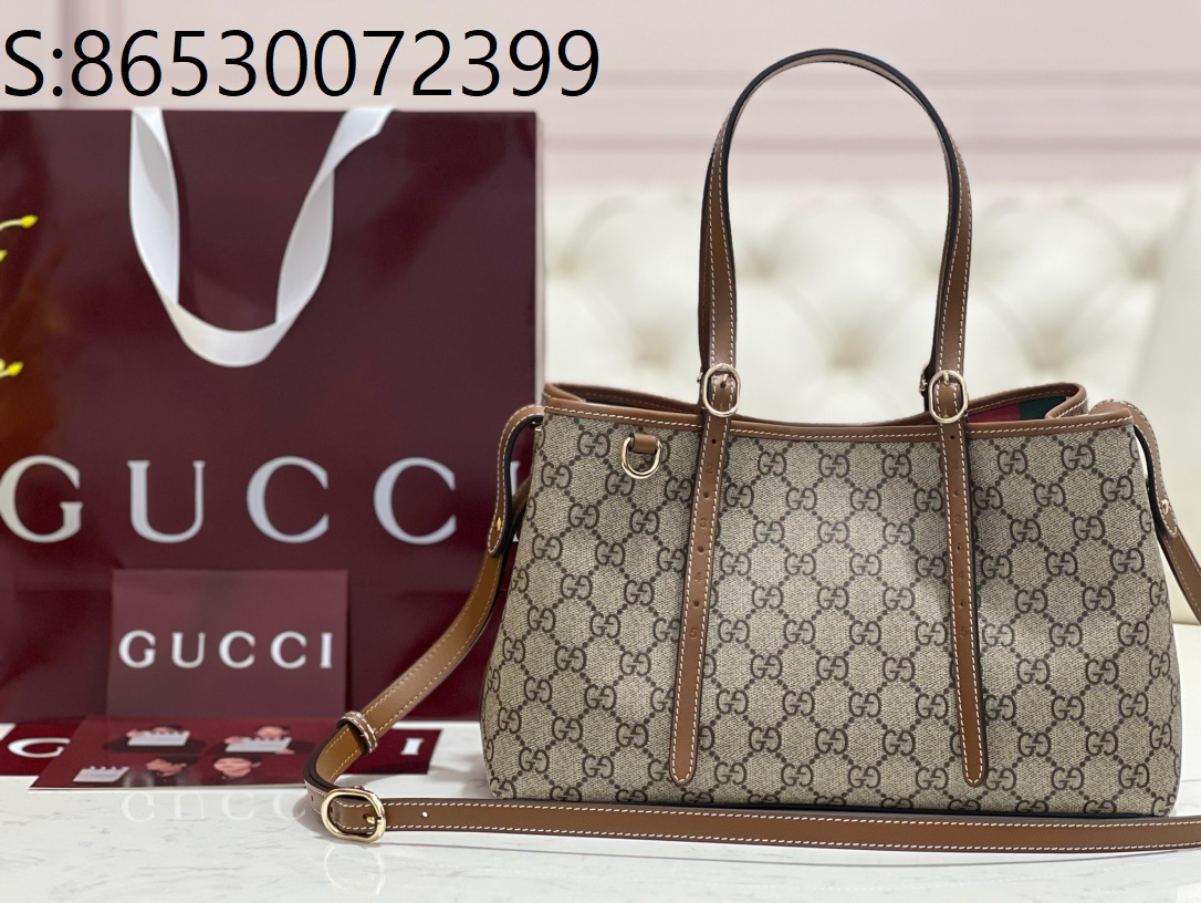 [JHL] 구찌 GG 엠블럼 토트백 815214 31*18*11cm 브라운  