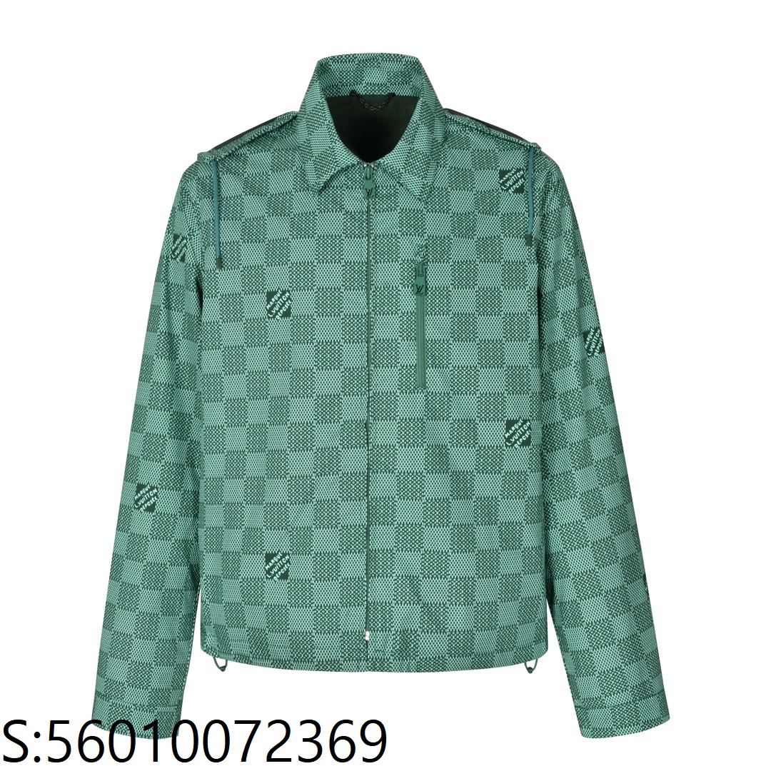 [잔디집2] 루이비통 모노그램 다미에 후드 자켓 그린 LOUIS VUITTON