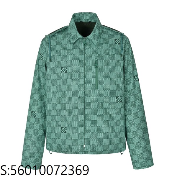 [잔디집2] 루이비통 모노그램 다미에 후드 자켓 그린 LOUIS VUITTON