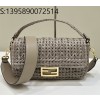 [니콜] 펜디 바게트 크로셰 백 라피아  27*6*15cm 스톤 