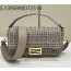 [니콜] 펜디 바게트 크로셰 백 라피아  27*6*15cm 스톤 