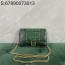 [dxg] 발렌시아가 아워글래스 크로커다일 엠보싱 월릿 온 체인 그린 악어무늬 19*12*5cm 빈티지 골드 장식 