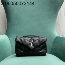 Pomegrante 생로랑 양가죽 PUFFER 토이 759337 23*8.5*15.5cm 블랙 은장 