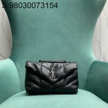 Pomegrante 생로랑 양가죽 PUFFER 토이 759337 23*8.5*15.5cm 쏘 블랙