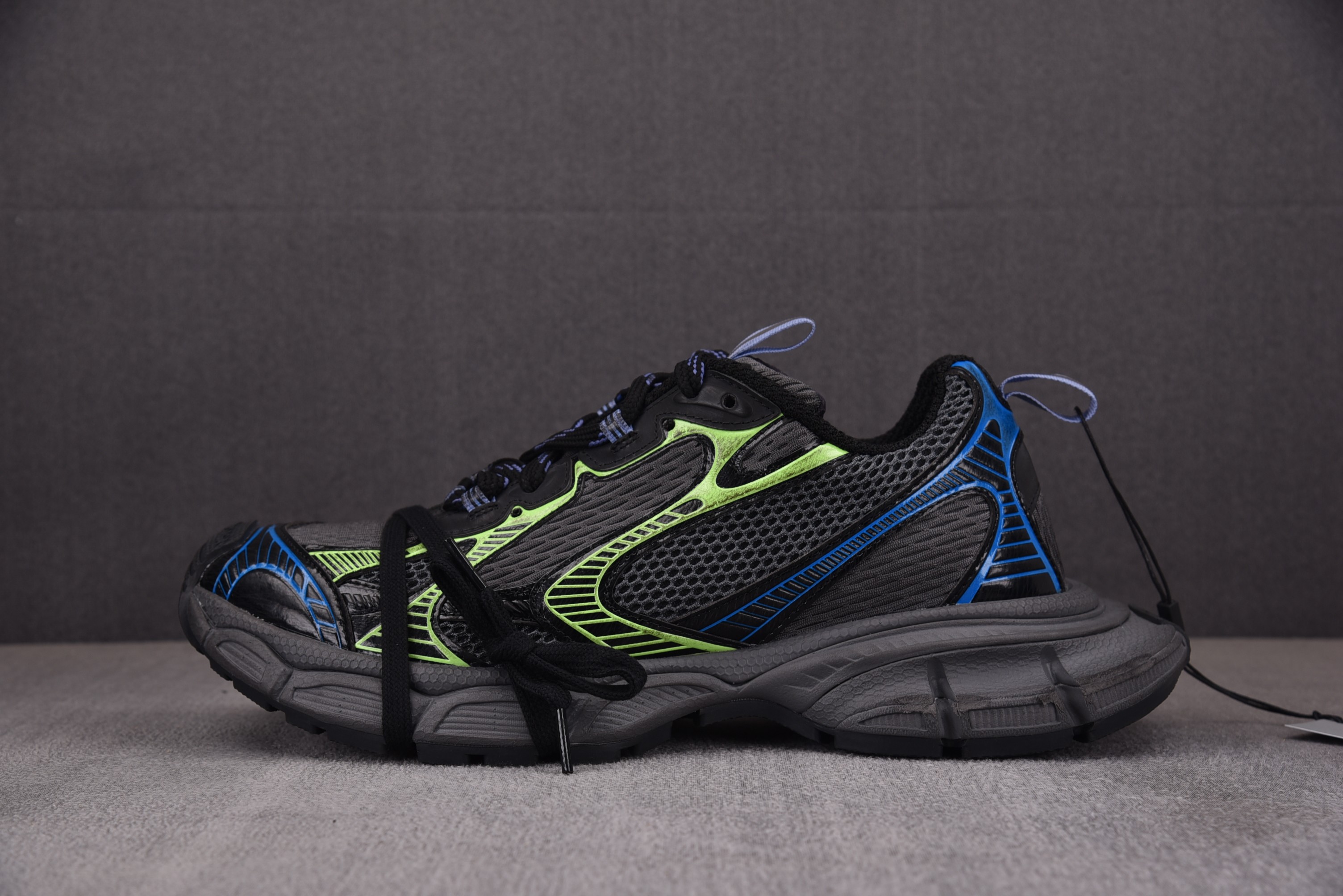 [XA]발렌시아가 Balenciaga 3XL 다크 그레이 블루 그린 