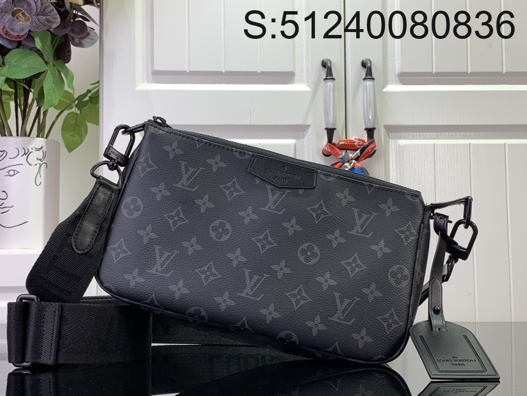 [88factory] 루이비통 포쉐트 악세수아 XL M11741 28*16.5*9cm 블랙