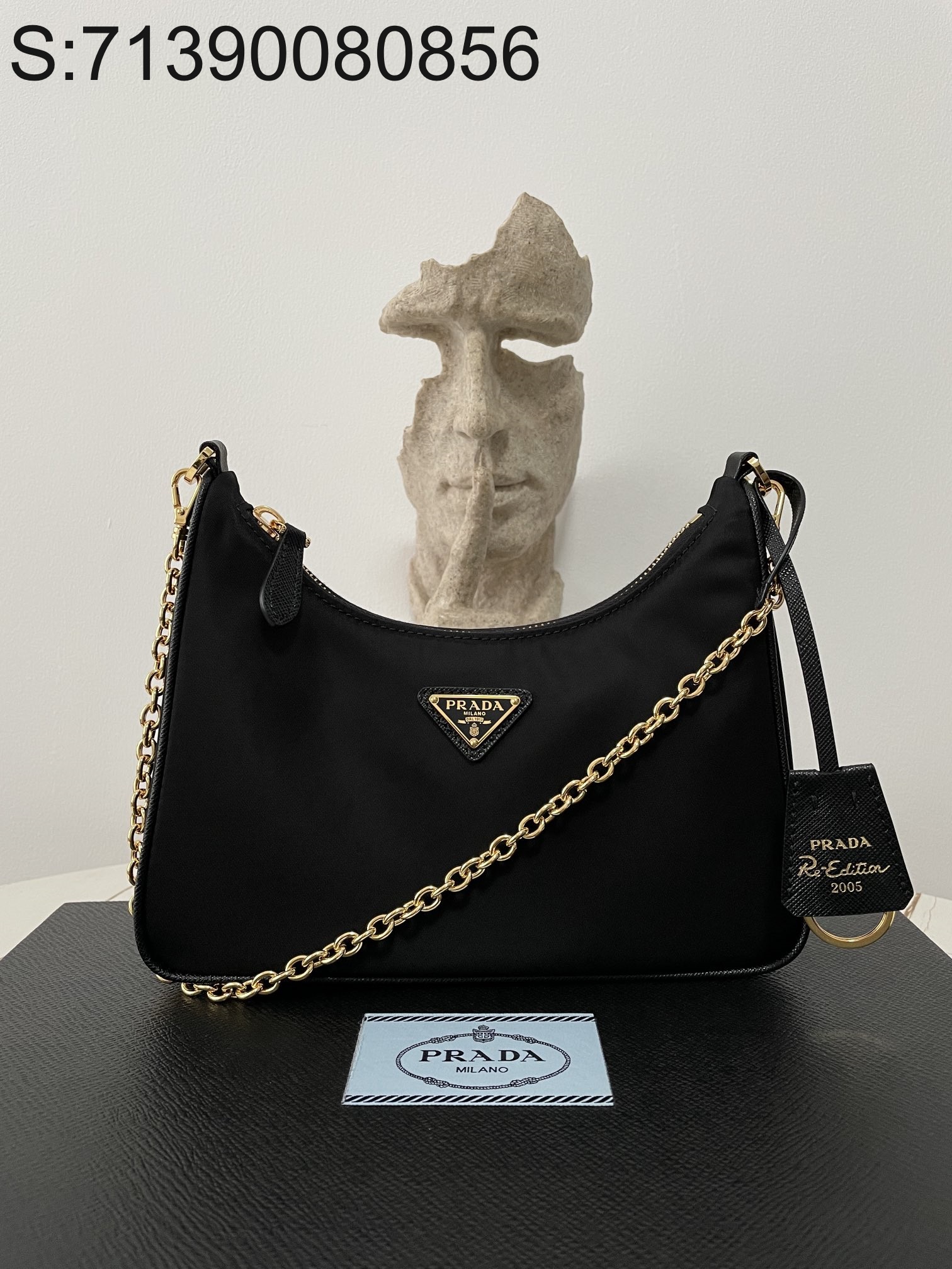 black frame 공장 프라다 리에디션 2005 리나일론 백 1BH204 23*17*6cm 블랙 