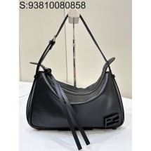 [니콜] 펜디 심플리 자카드 패브릭백 미디움 33*5*20cm 블랙 