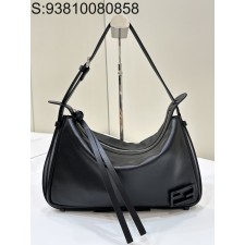 [니콜] 펜디 심플리 자카드 패브릭백 미디움 33*5*20cm 블랙 