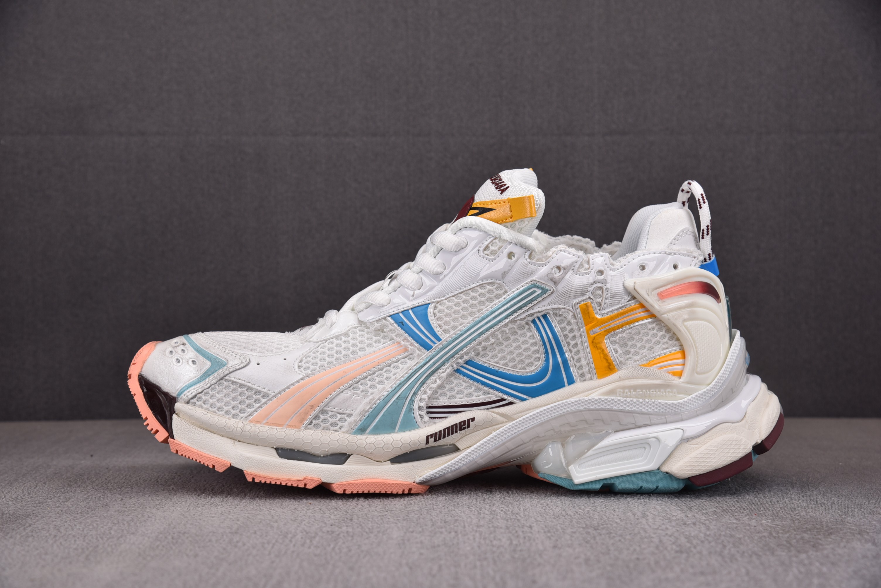 [I8]발렌시아가 러너 Balenciaga Runner 화이트 블루 오랜지 
