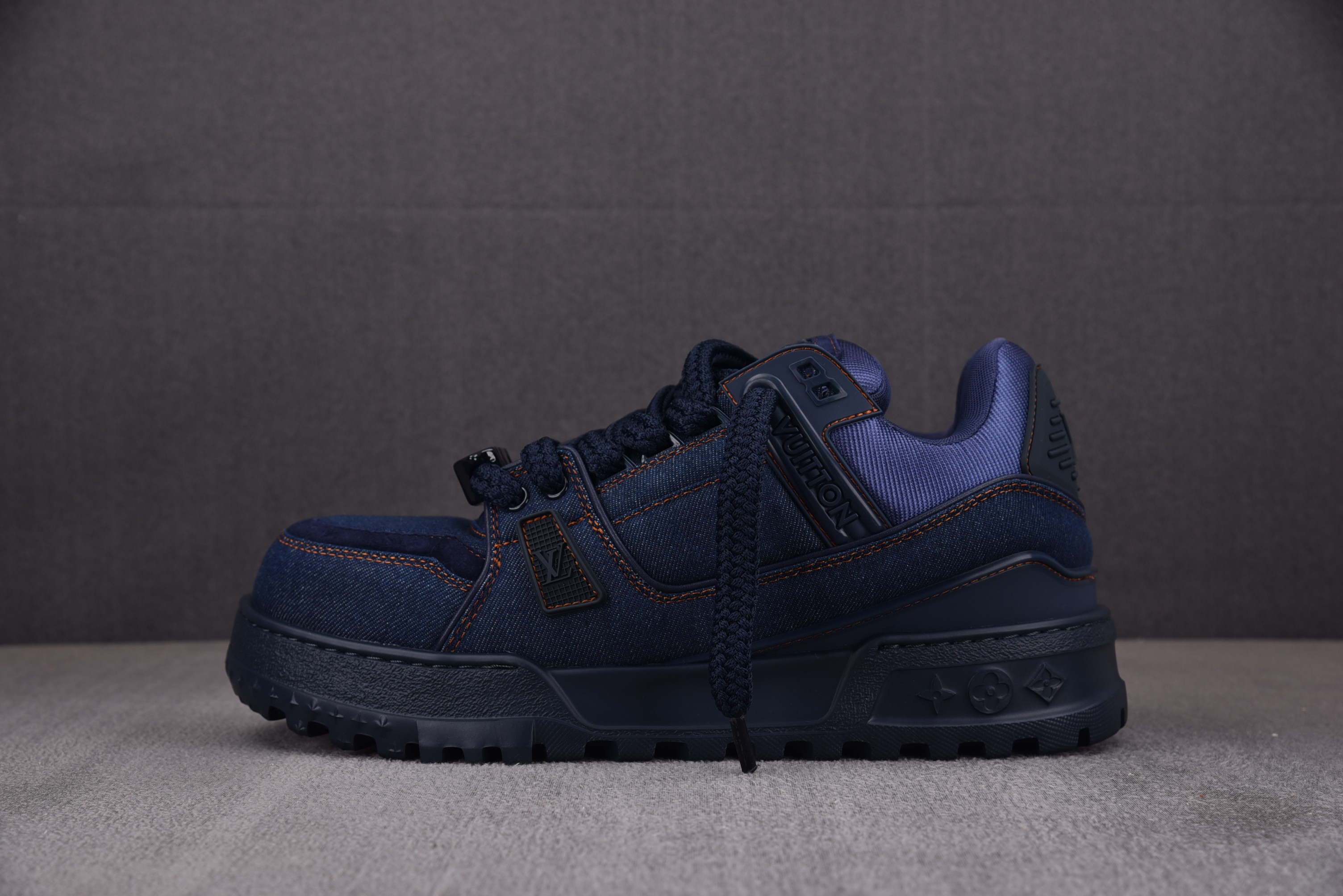 【BQ】LOUIS VUITTON Trainer Maxxi 路易威登 小胖丁 深蓝 牛仔布 루이비통