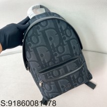 [JHL] 디올 맥시 오블리크 자카드 라이더 백팩 블랙 16*24*10cm 