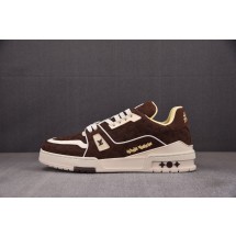 【BQ】Tyler x LOUIS VUITTON Trainer 红棕色 루이비통