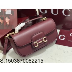 [JHL] 구찌 홀스빗 1955 스몰 탑 핸들백 로쏘 앙코라 레드 815206 22.6*12.7*5.6cm 