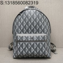 [JHL] 디올 라이더 백팩 디올 그레이 CD 다이아몬드 캔버스 스무스 카프스킨 30*42*15cm 