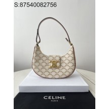 black frame 공장 셀린느 아바 트리옹프 백 트리옹프 캔버스 카프스킨 탄 화이트 23*13.5*6cm