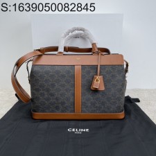 JXG 셀린느 트리옹프 캔버스 카프스킨 미디움 카바스 드 프랑스백 탄 37*27*14cm 192662 