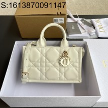 [JHL] 디올 북 토트 미니 백 매크로까나쥬 화이트 21.5*13*7.5cm 