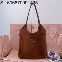 [JHL] 미우미우 아이비 스웨이드 백 35*40cm 5BG231 브라운 