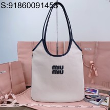 [JHL] 미우미우 아이비 캔버스 백 35*40cm 5BG231 블랙 