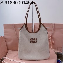 [JHL] 미우미우 아이비 캔버스 백 35*40cm 5BG231 브라운 