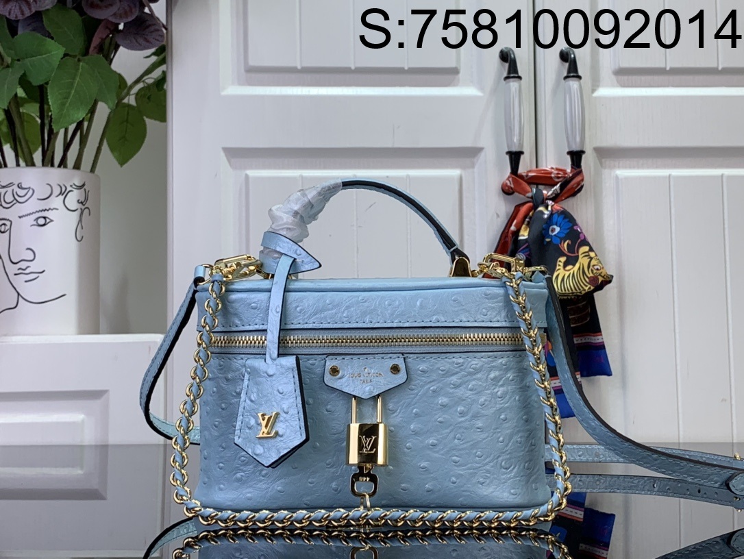 [88factory] 루이비통 베니티 체인 파우치 스카이 블루 N85820 19*11.5*6.5cm LOUIS VUITTON
