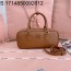 [JHL] 미우미우 아르카디 가죽 백 5BB148 27*12*9cm 코냑 