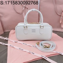 [JHL] 미우미우 아르카디 가죽 백 5BB148 27*12*9cm 화이트 