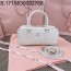 [JHL] 미우미우 아르카디 가죽 백 5BB148 27*12*9cm 화이트 