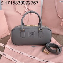 [JHL] 미우미우 아르카디 가죽 백 5BB148 27*12*9cm 그레이 