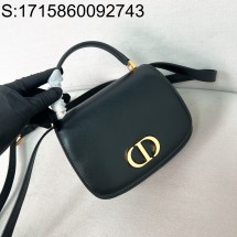 [JHL] 디올 몽테인 에비뉴 미디엄 탑 핸들 백 블랙 19*12*8cm 