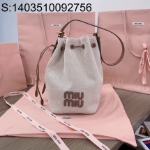 [JHL] 미우미우 캔버스 버킷백 5BE089 23*29*17cm 