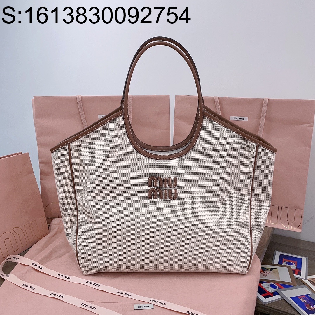 [JHL] 미우미우 아이비 캔버스 백 5BG276 38*38*18cm 